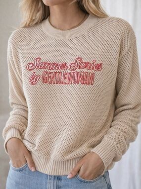 Gentlewoman “Summer Stories” Mesh Knit Sweater- Brand New